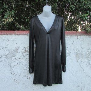 Sad Iron black sheeny mini dress M